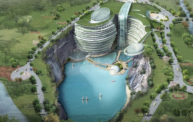 عکس/ زیباترین هتل جهان در دل معدن سنگ