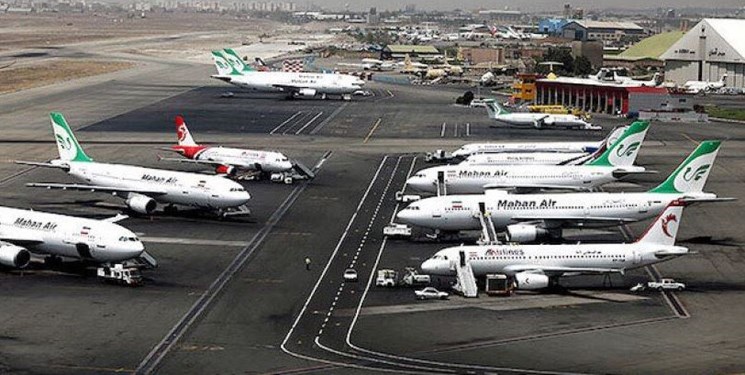 پروازهای فرودگاه مهرآباد لغو شده یا با تاخیر انجام می‌شوند