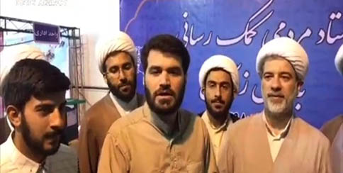 فیلم| مداحی میثم مطیعی در ستاد کمک‌های مردمی خوزستان