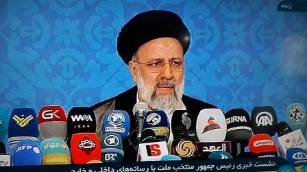 اولین کنفرانس خبری رئیس جمهور منتخب و محبوب ایران آیت الله رئیسی